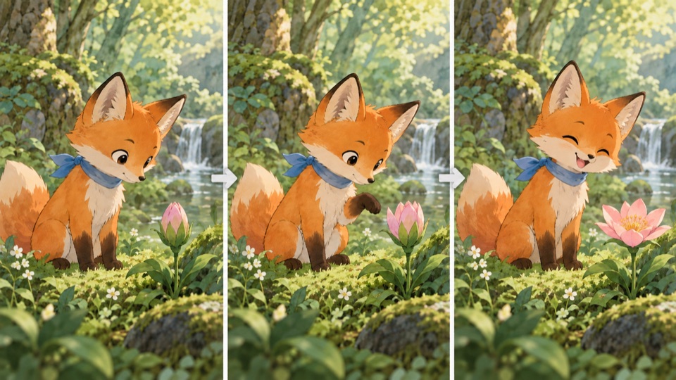 Animation aus zwei Zeichnungen